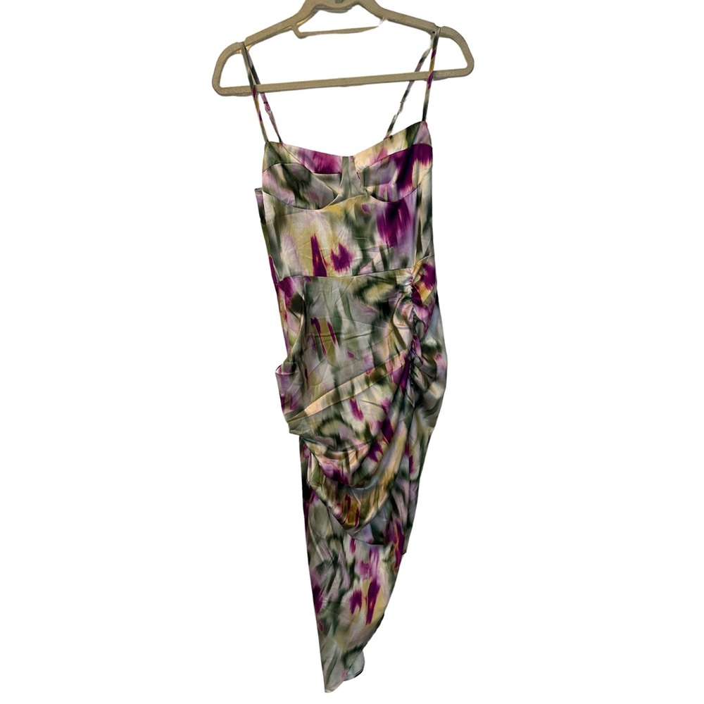 Colorful slit dress. Only worn once.